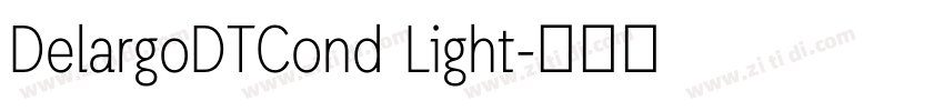 DelargoDTCond Light字体转换